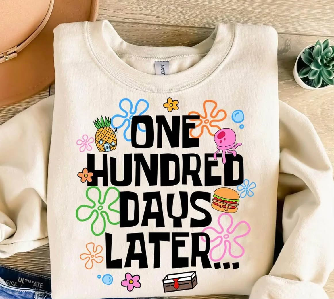 100 Days of School- Sponge Bob