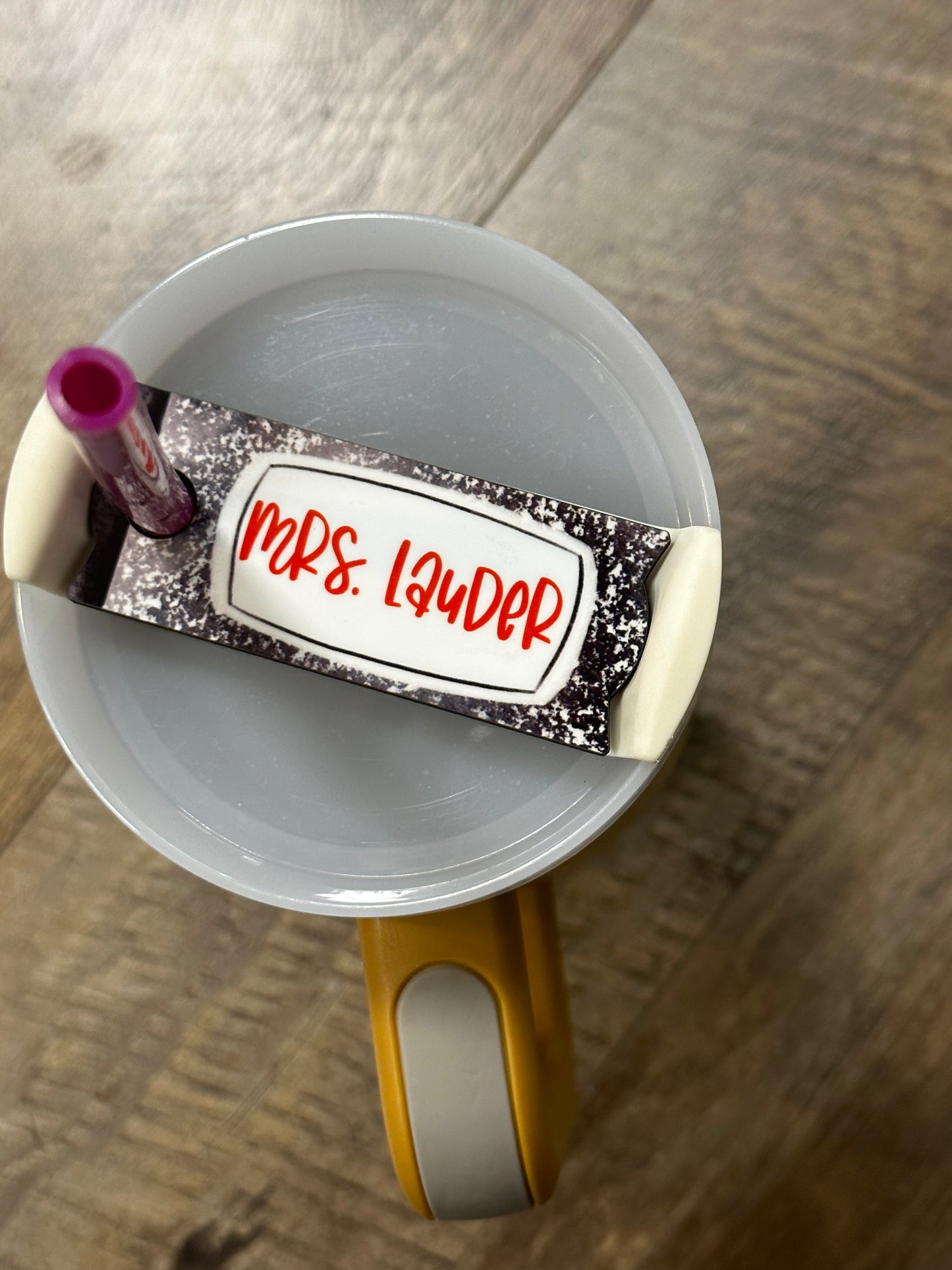 Teacher Lid Topper || Custom Printed Pencil or Composition Lid Topper