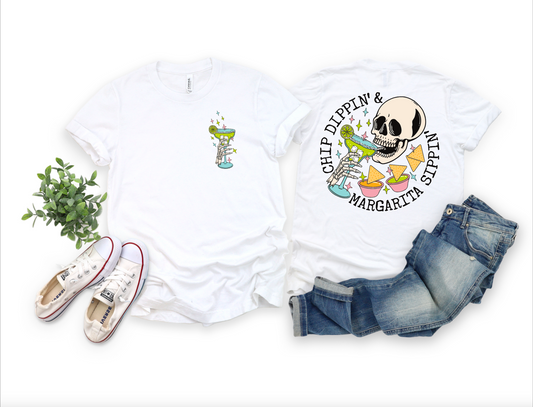 Chip Dippin & Margarita Sippin - Cinco de Mayo || Skeleton Shirt
