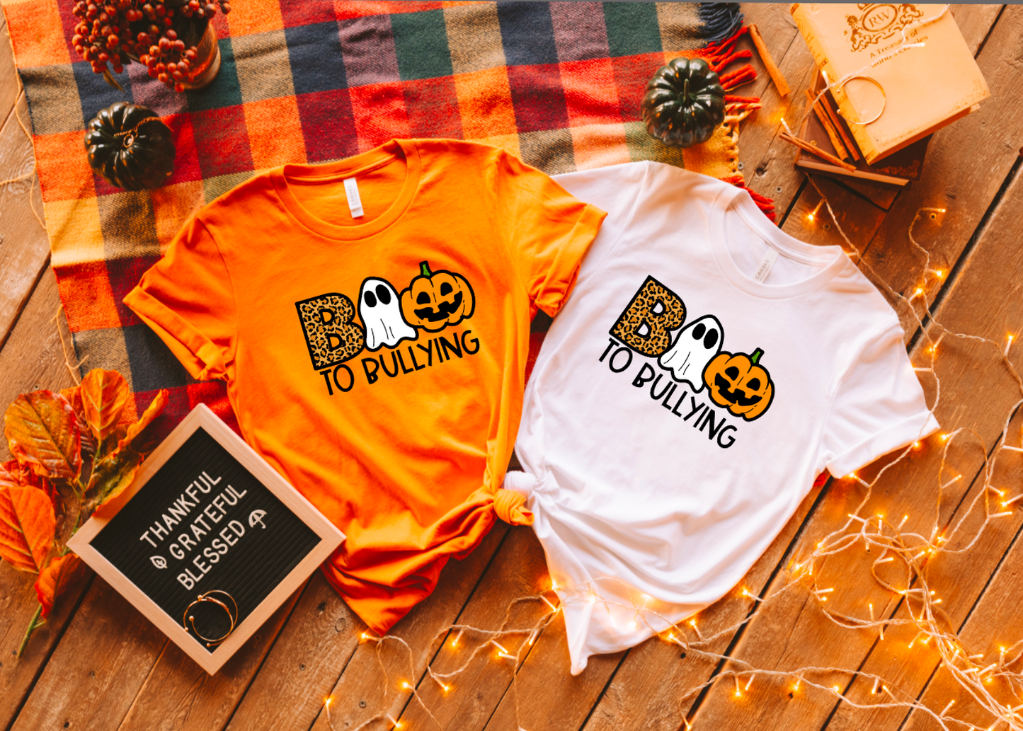 BOO to Bullying || Leopard Halloween Shirt or Sweatshirt