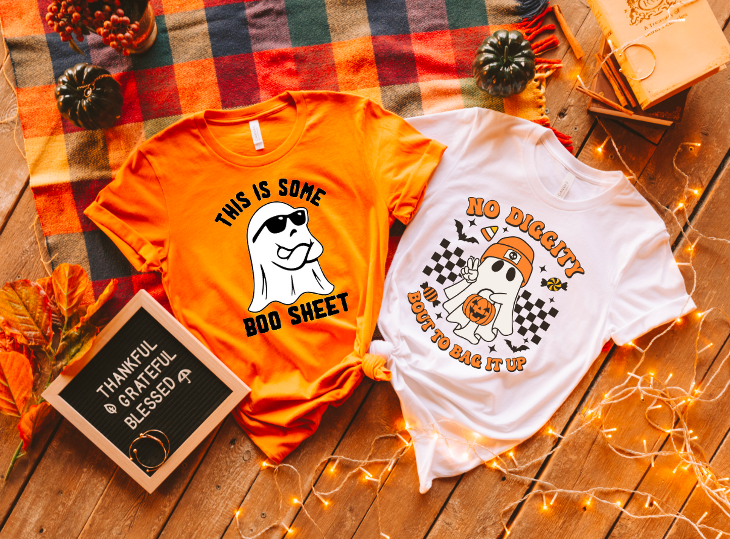 No Diggity Bout to Bag It Up || Checkered Halloween Shirt or Sweatshirt