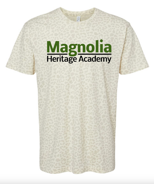 MHA Logo on Cream Leopard || Magnolia Heritage Academy