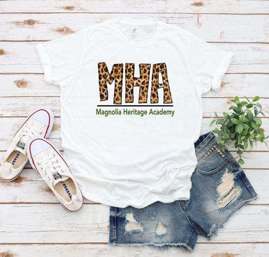 MHA Leopard Logo on White || Magnolia Heritage Academy