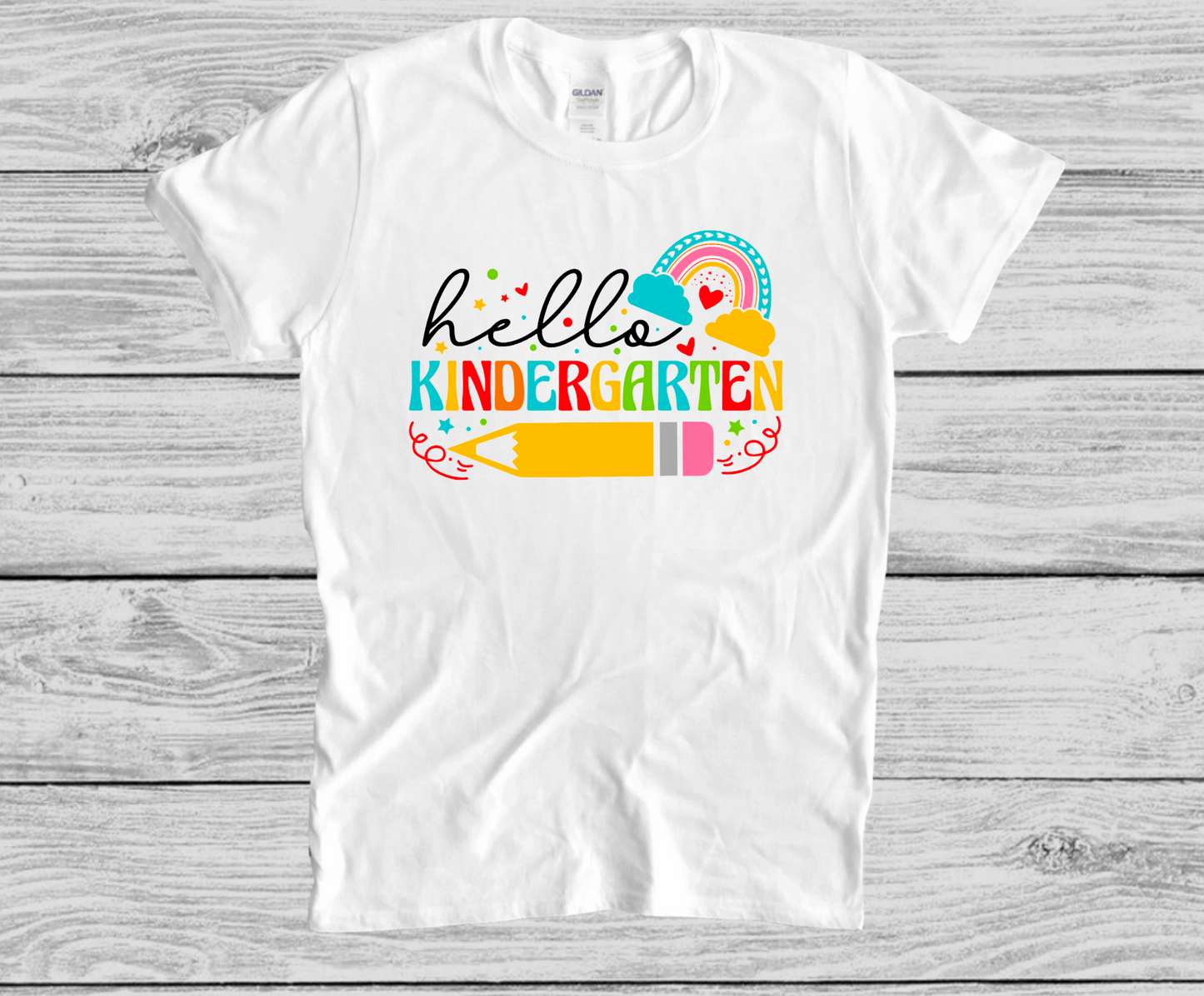 Hello Pre-K, Kindergarten, First Second Third Fourth Fifth Grade! || Printed Shirt