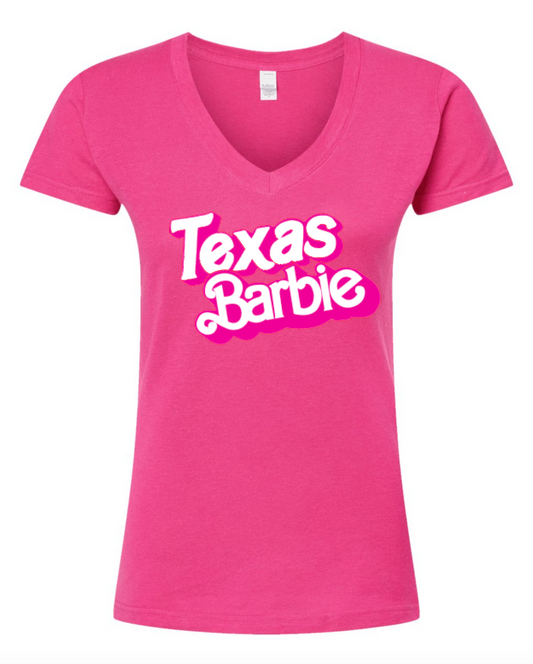 Texas Barbie || Women's V Neck T-Shirt