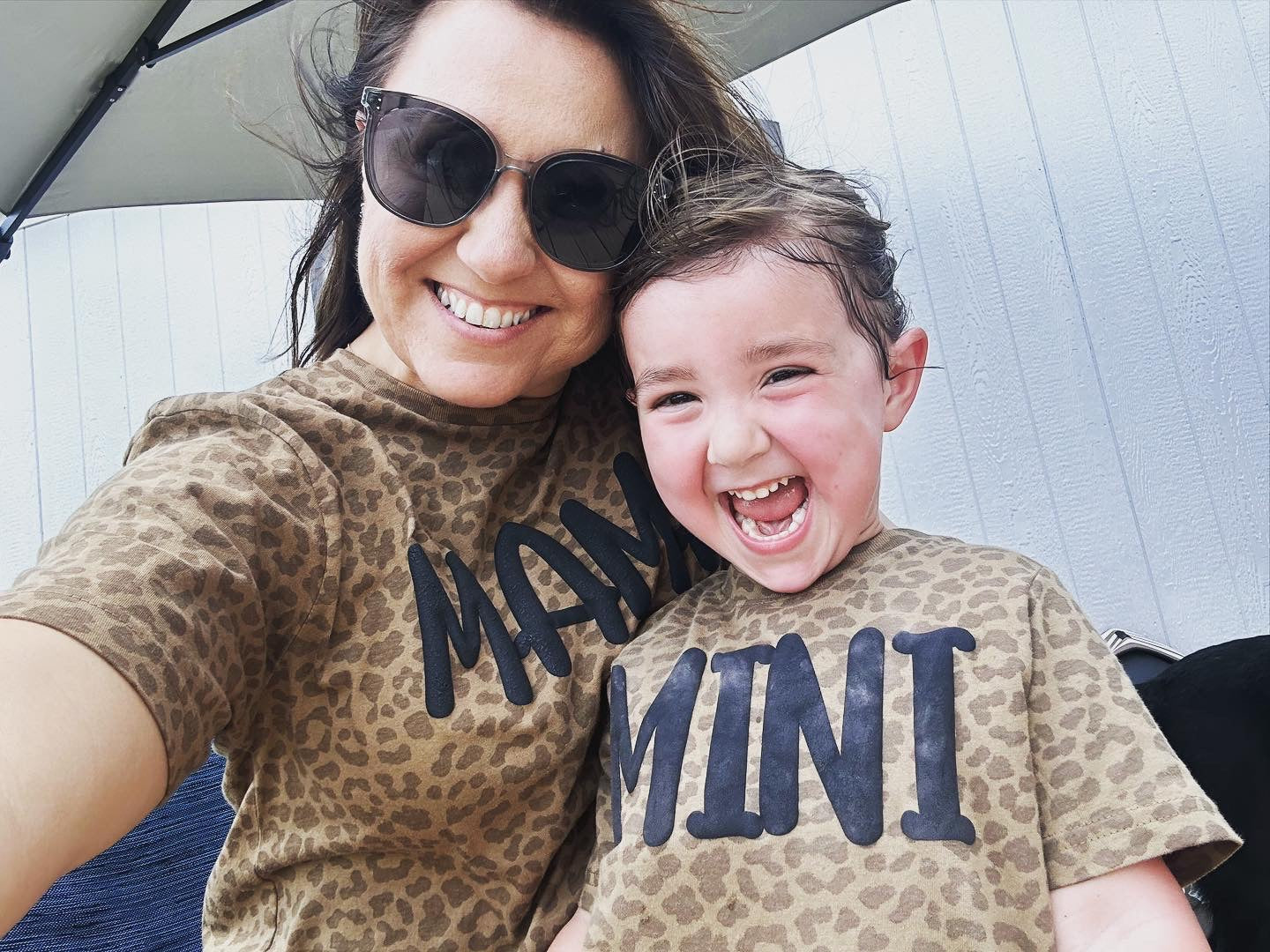 Mama or Mini Puff Leopard Tee || Printed Shirt