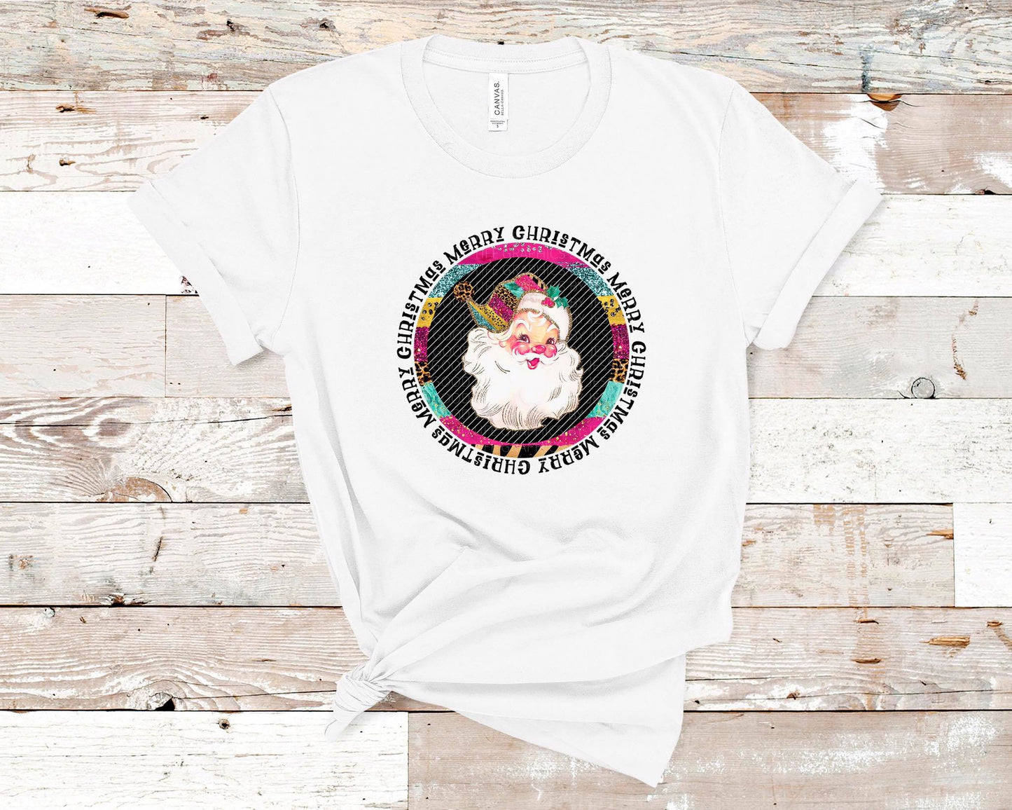 Merry Christmas Santa || Colorful Christmas Design Shirt