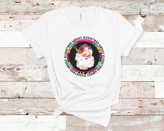 Merry Christmas Santa || Colorful Christmas Design Shirt