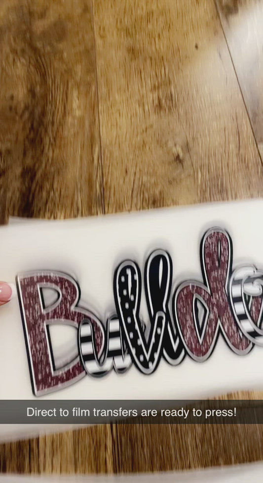 Custom Direct to Film Transfer