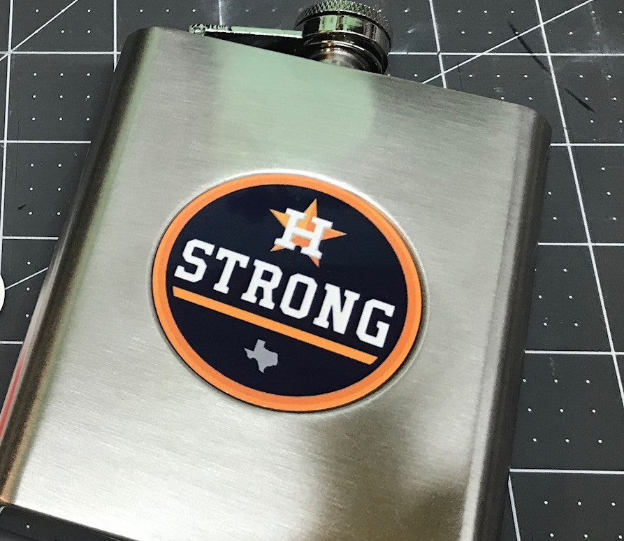 6oz Stainless Steel Flask with Custom Printed Logo or Monogram
