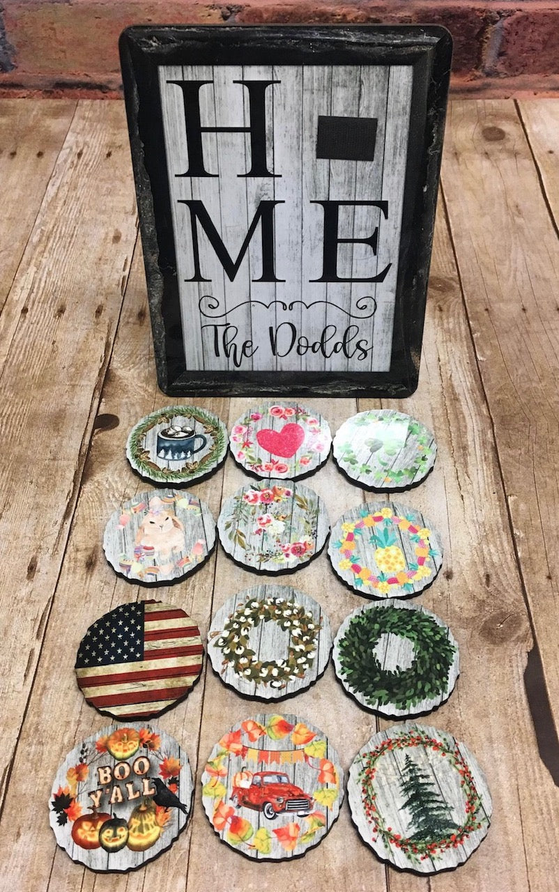 HOME Board with 12 Months Changeable Magnets