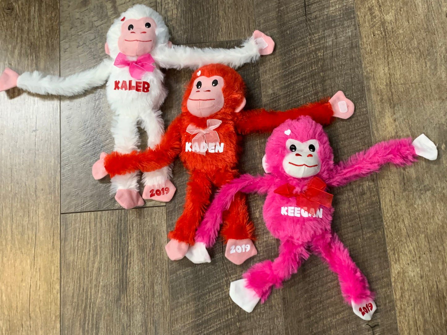 Valentine's Hugging Monkey - Personalized