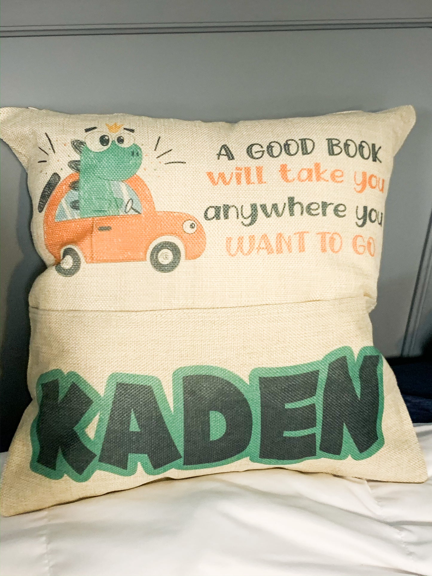 Book Pocket Pillow - Personalized