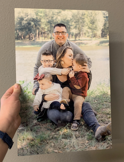 Photo Aluminum Print with Easel Stand or Shadow Box Mount