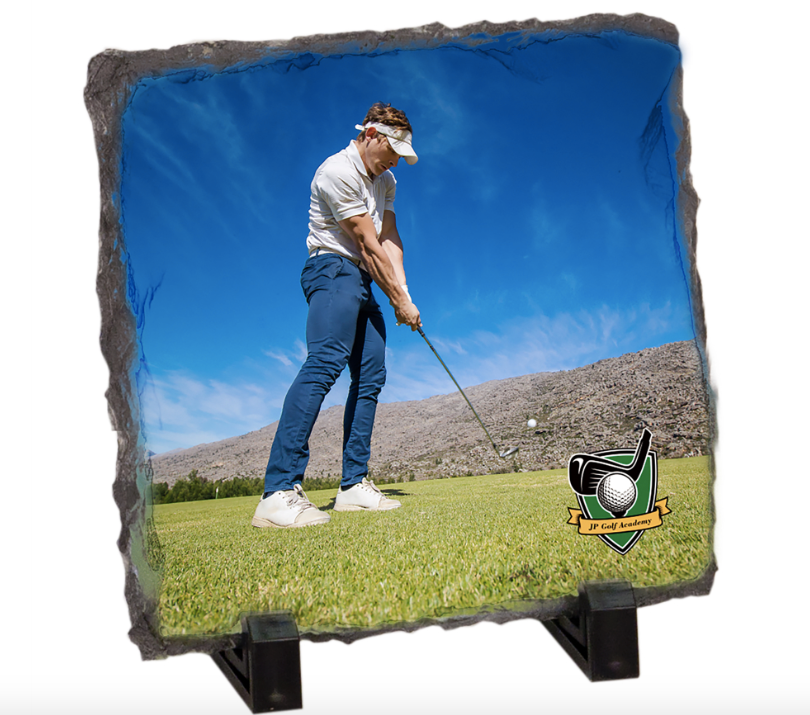 Photo Stone Print with Tabletop Stands