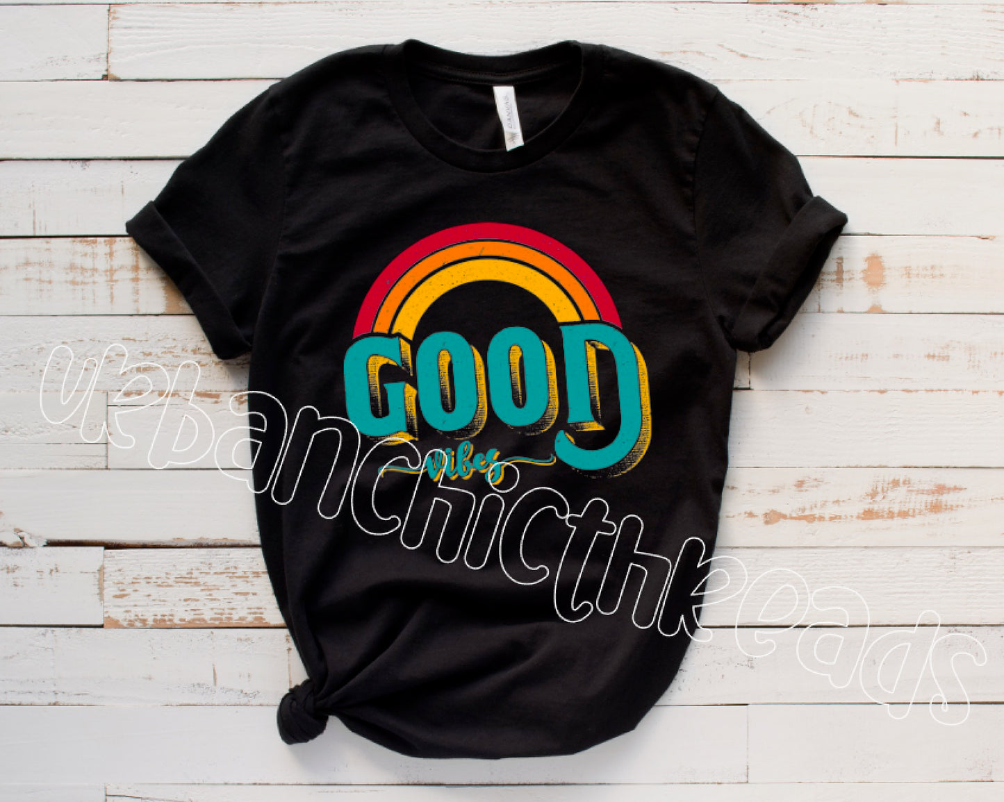 Good Vibes || Soft Feel Rainbow Shirt