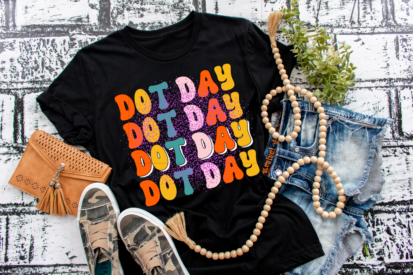Dot Day Stacked || International Dot Day Retro T-Shirt