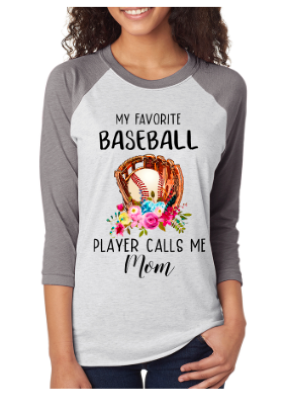 My Favorite Baseball Player Raglan