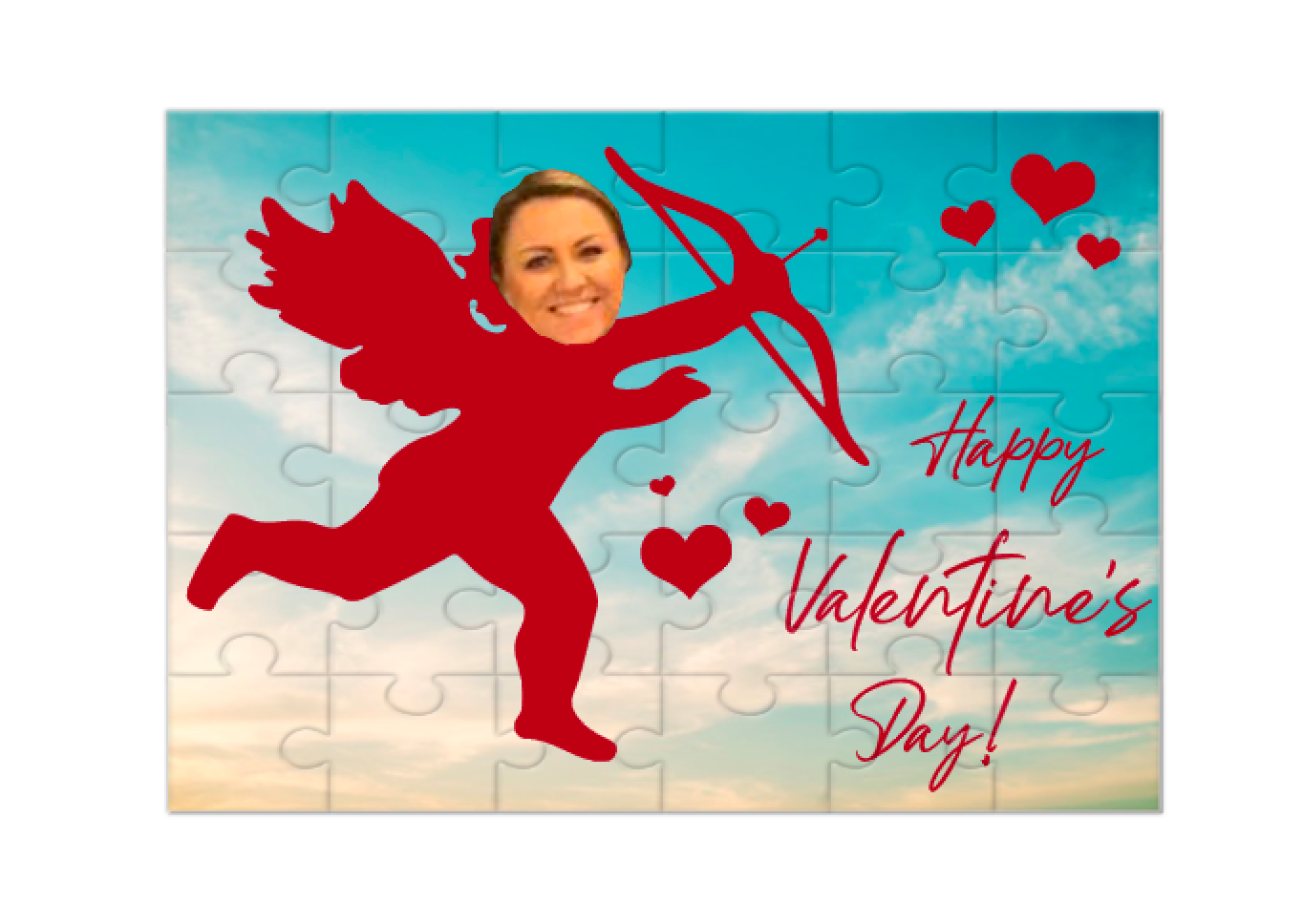 Valentine's Day Insert Face Cupid Puzzle