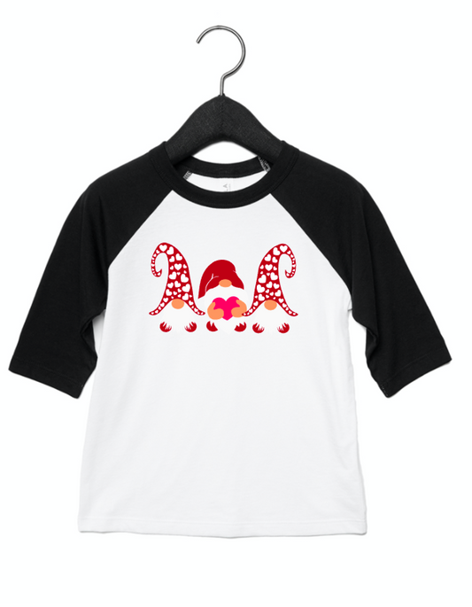 Valentine's Gnomes - Valentine's Day Raglan