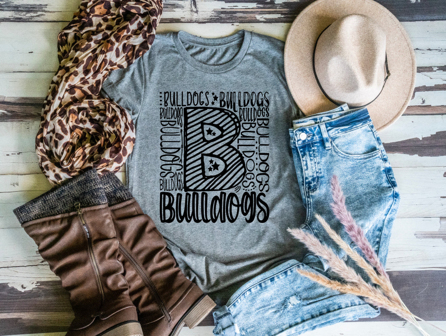 Bulldogs Spirit Shirt || B Typography T-Shirt