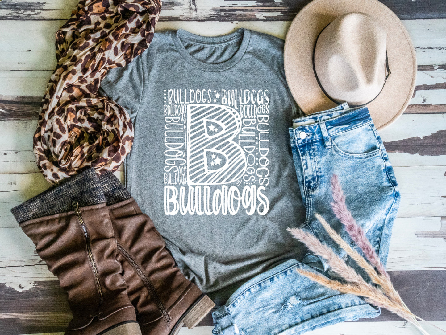 Bulldogs Spirit Shirt || B Typography T-Shirt