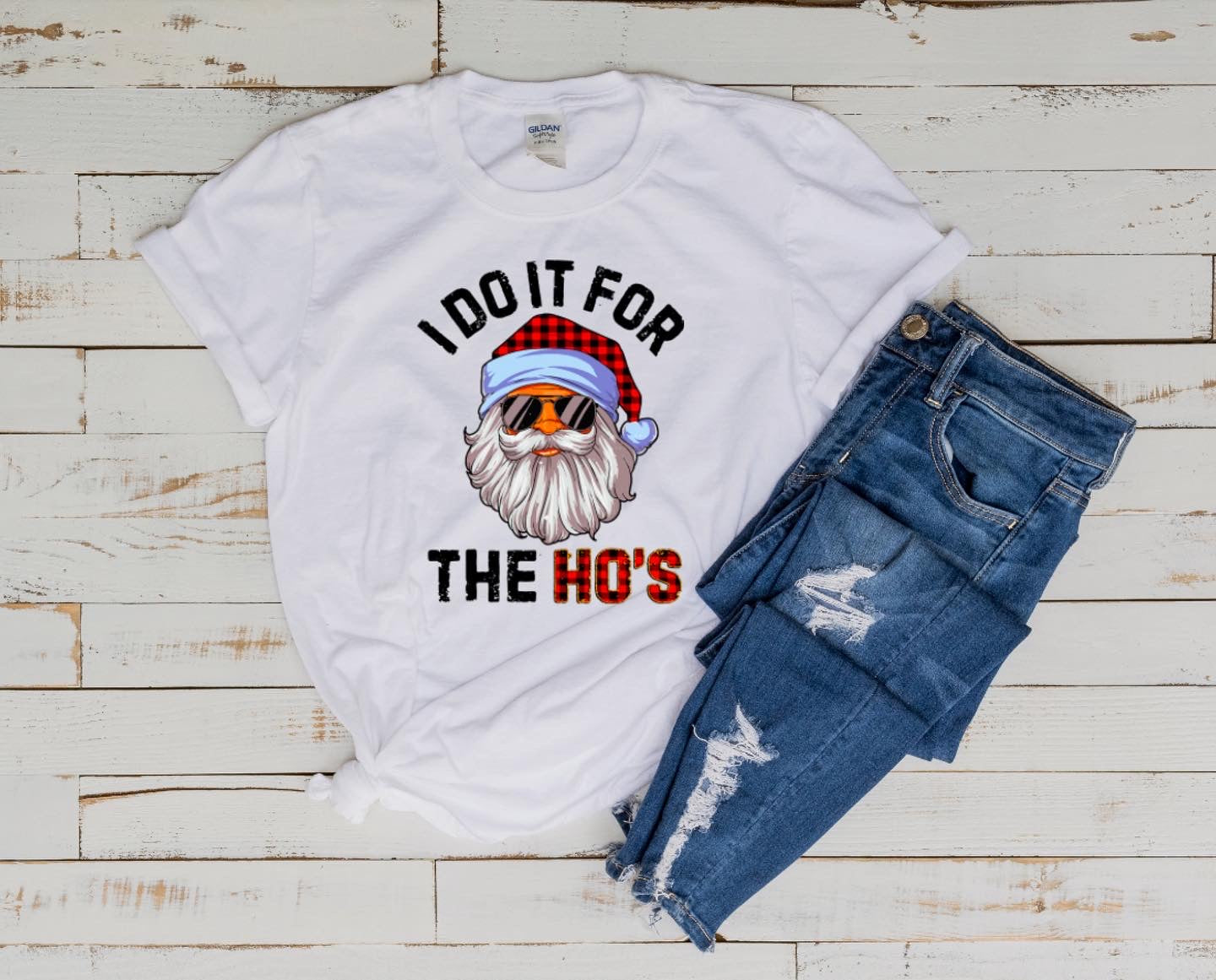 I Do It For the Ho’s || Santa Christmas Shirt