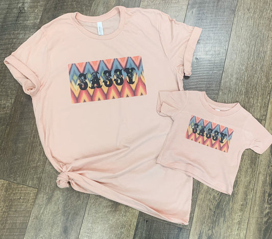 Sassy Aztec Rustic T-Shirt - Mommy & Me Sizes
