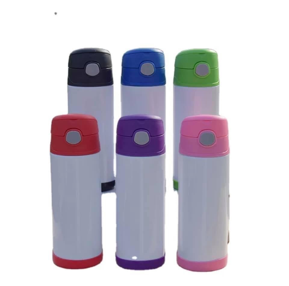 Printed Kids Water Bottle || Permanent Print 12oz Flip Top