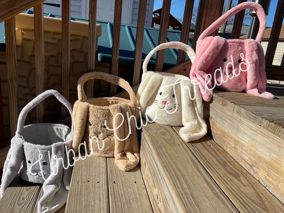Bunny Easter Baskets || Custom Printed Easter Baskets