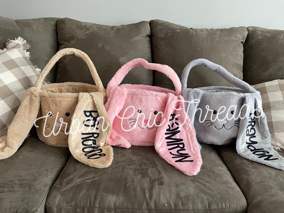 Bunny Easter Baskets || Custom Printed Easter Baskets