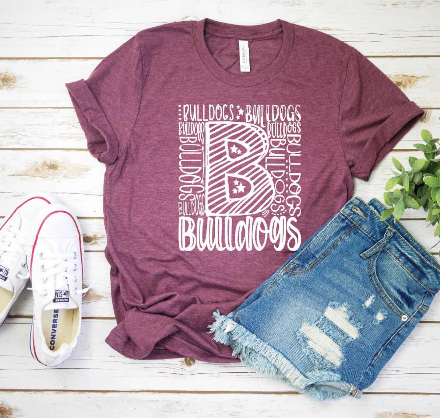 Bulldogs Spirit Shirt || B Typography T-Shirt