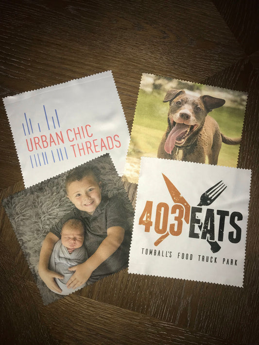 Custom printed lens cloth