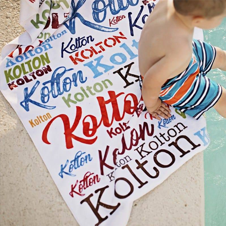 Pool Towels - Custom Printed, Monogrammed Pool or Beach Towels