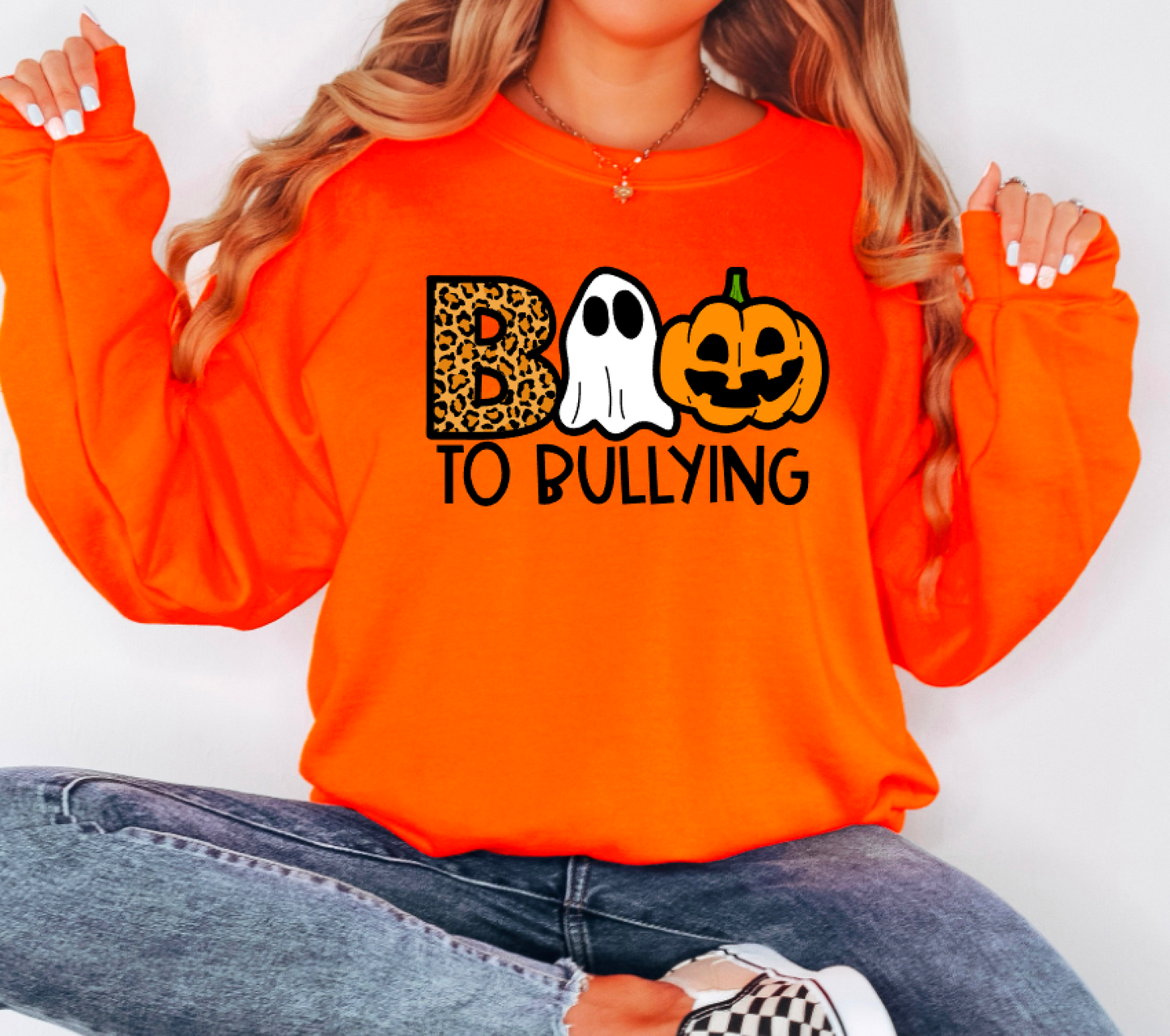 BOO to Bullying || Leopard Halloween Shirt or Sweatshirt