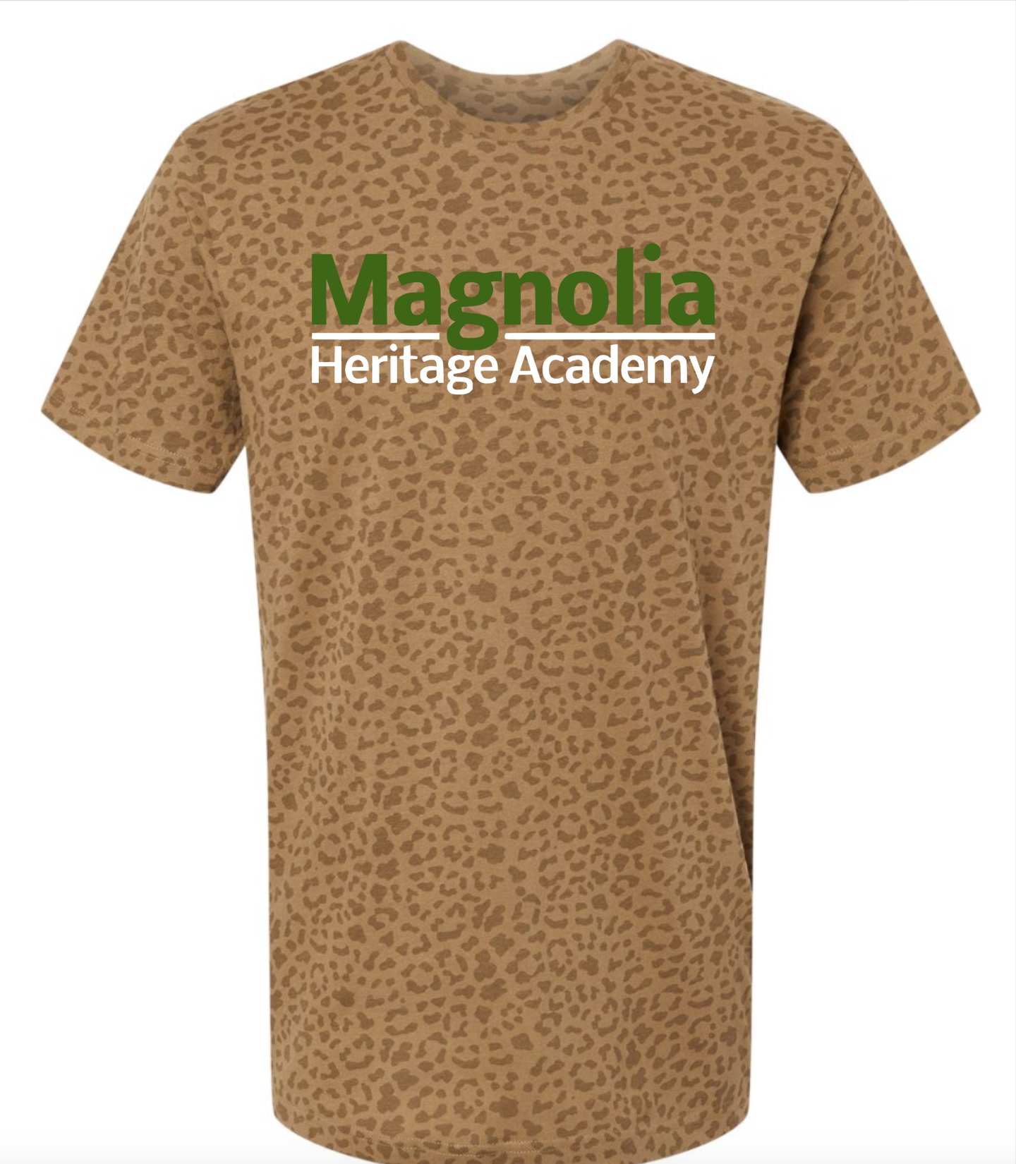 MHA Logo on Brown Leopard || Magnolia Heritage Academy