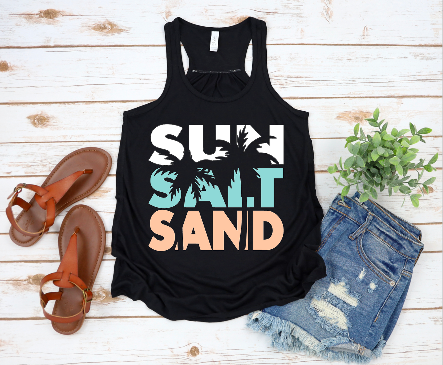 Sun Salt Sand || Tee or Tank Beach Shirt