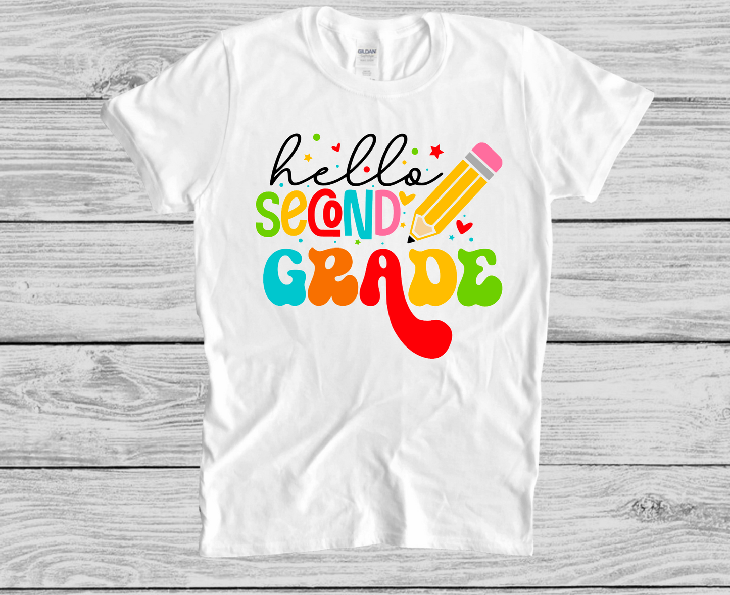 Hello Pre-K, Kindergarten, First Second Third Fourth Fifth Grade! || Printed Shirt