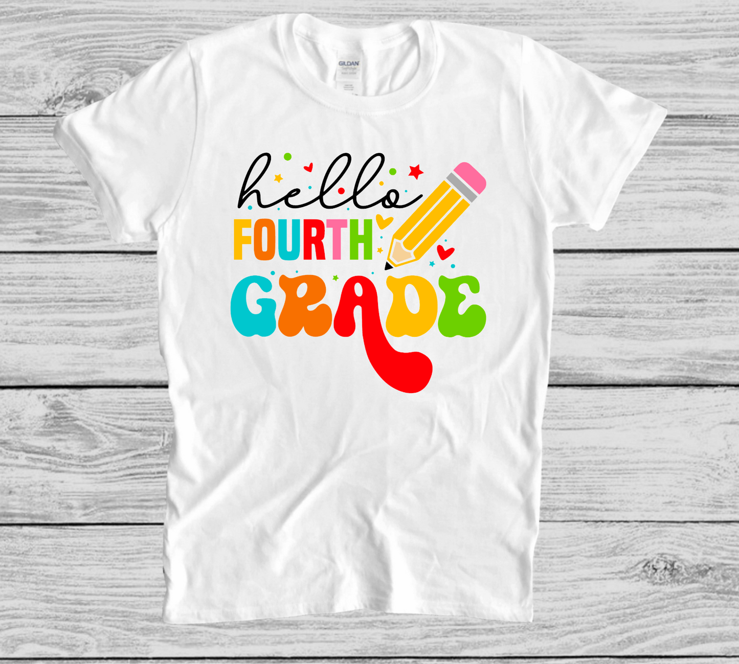 Hello Pre-K, Kindergarten, First Second Third Fourth Fifth Grade! || Printed Shirt