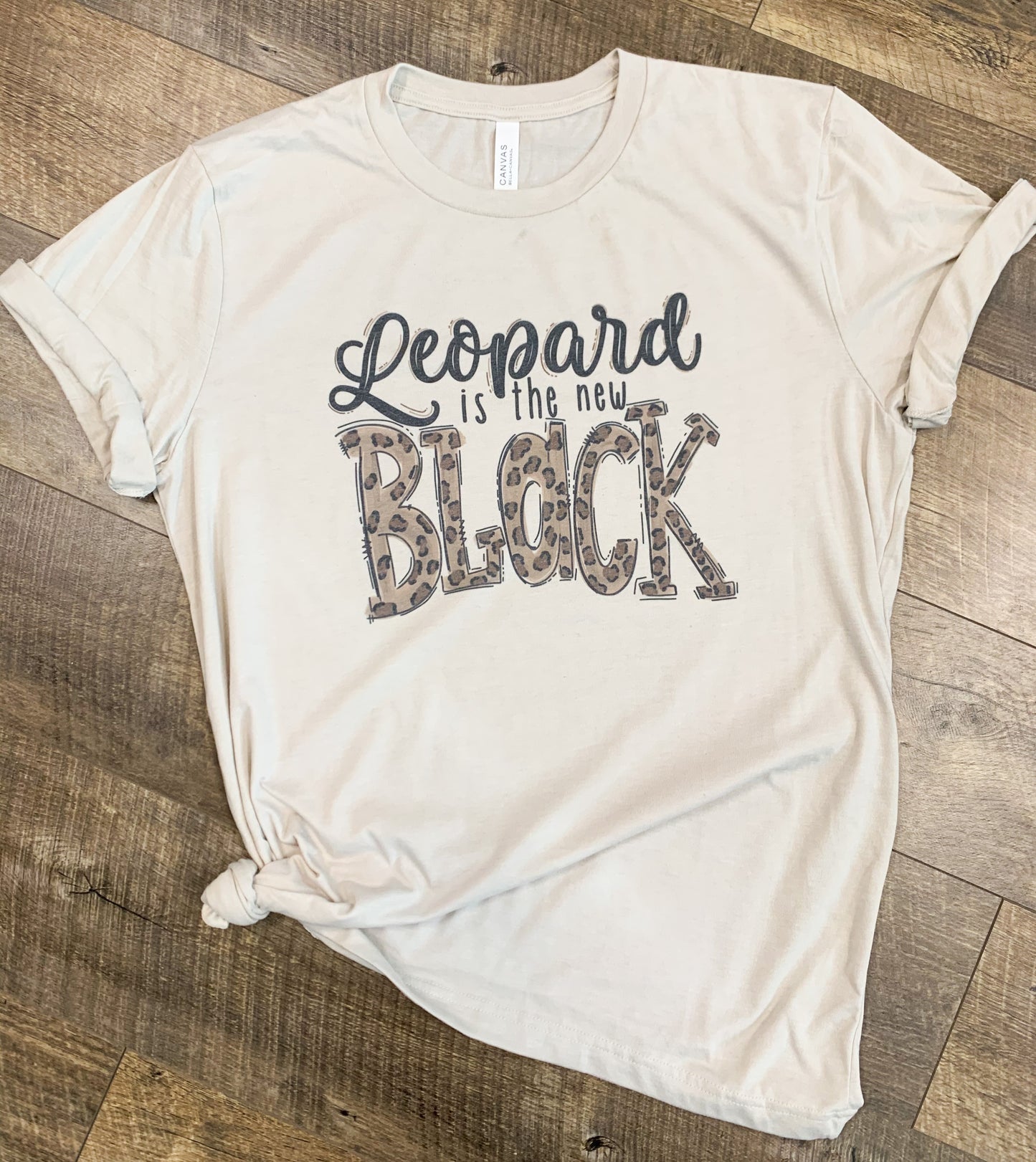 Leopard is the New Black - Vintage Style T-Shirt
