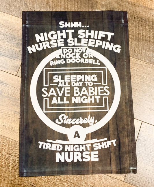 NICU Nurse - Night Shift - Garden Flag