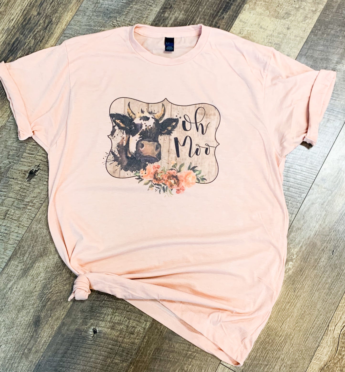 Oh Moo - Watercolor Cow T-Shirt