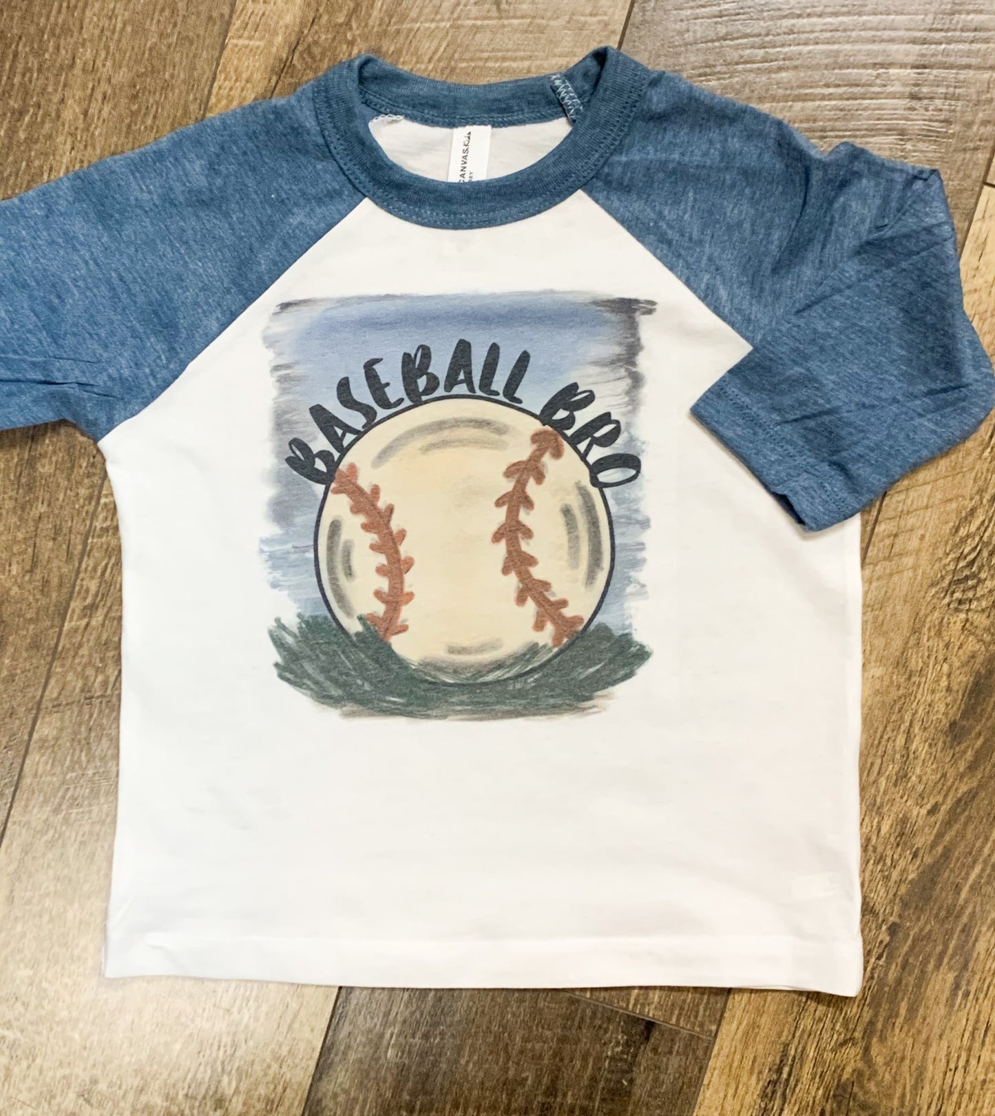 Baseball Bro - Hand Drawn Permanent Print T-Shirt