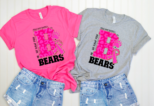 Bears - We Wear Pink In October || Breast Cancer Awareness Shirt
