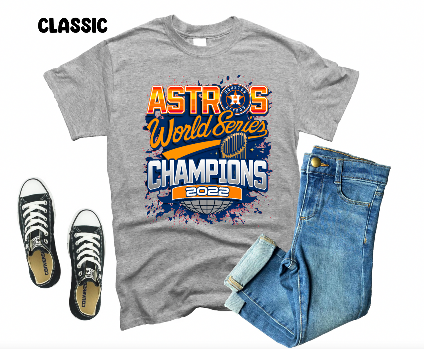 Astros 2022 World Series Champions || Classic or Throwback T-Shirt