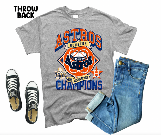 Astros 2022 World Series Champions || Classic or Throwback T-Shirt