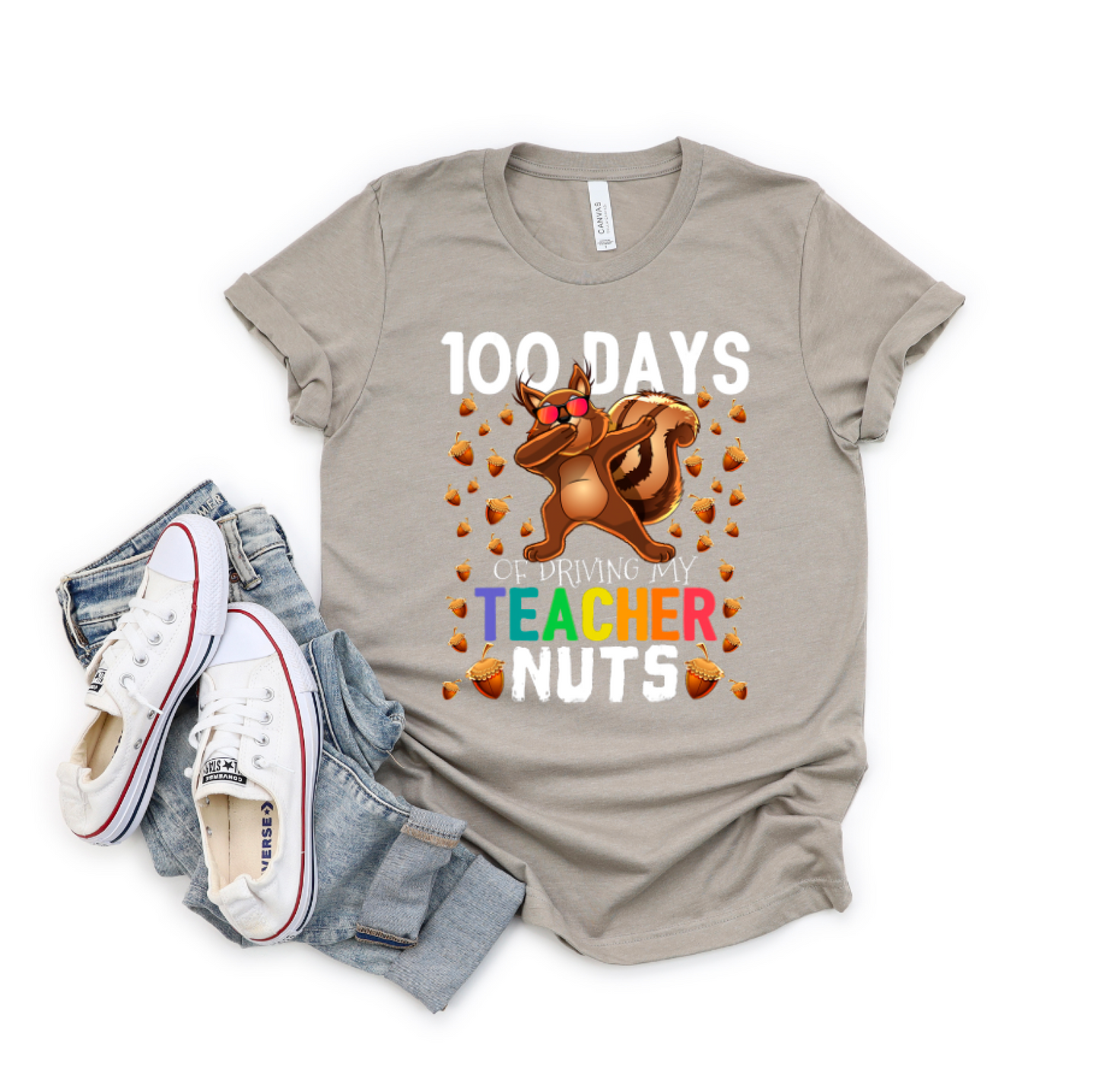 100 Days of Driving My Teacher Nuts || Squirrel Hundredth Day Shirt