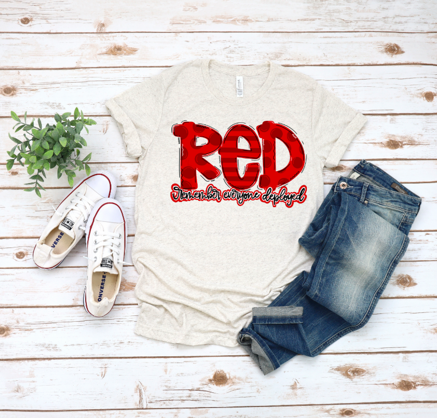 RED: Remember Everyone Deployed - Vintage Style T-Shirt