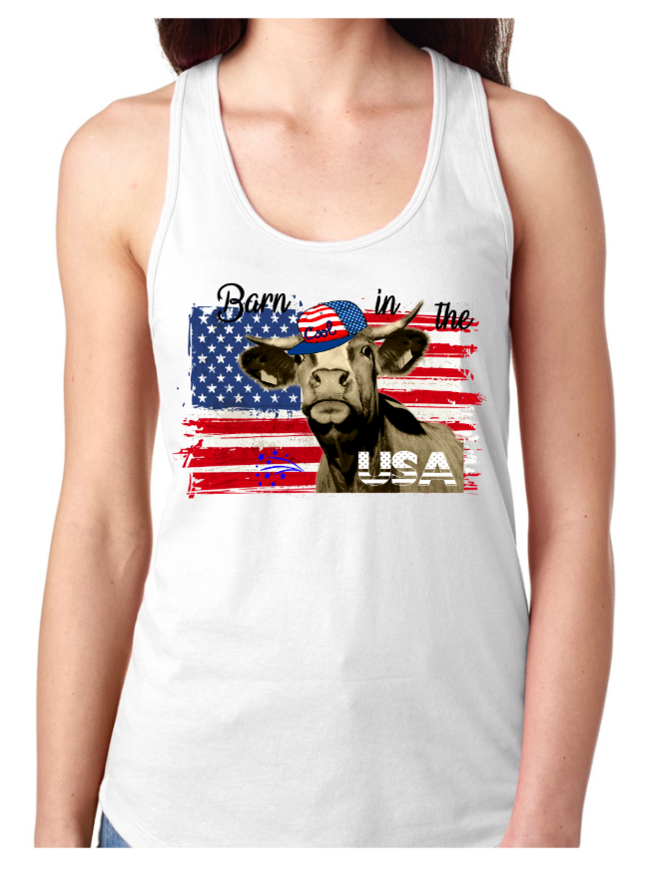 Barn in the USA - Patriotic Tank or T-Shirt