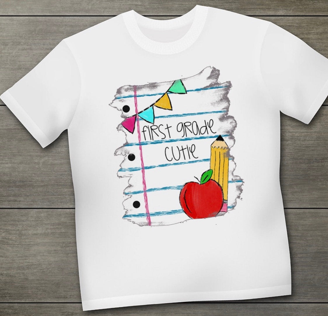 Cutie - Kindergarten, First / Second / Third / Fourth / Fifth Grade Cutie T-Shirt